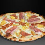 Pizza Udalaitz, Nata fresca, mozzarella, bacon, cebolla, jamón serrano, patatas, queso del pais