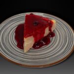 tarta de queso con arándanos